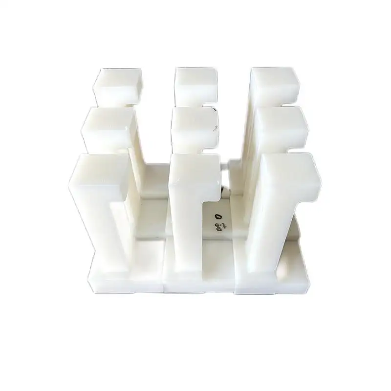 Custom hdpe plastic block wear parts uhmwpe block plastic flanged bushings Slide track delrin cnc plastic parts